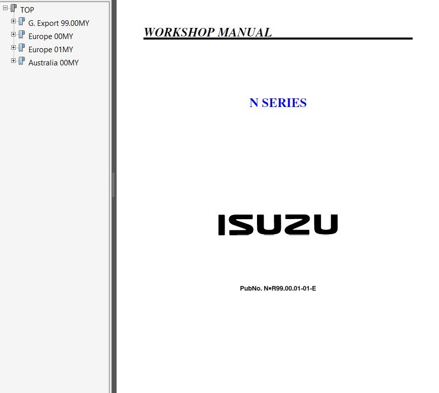 Isuzu elf owners manual user